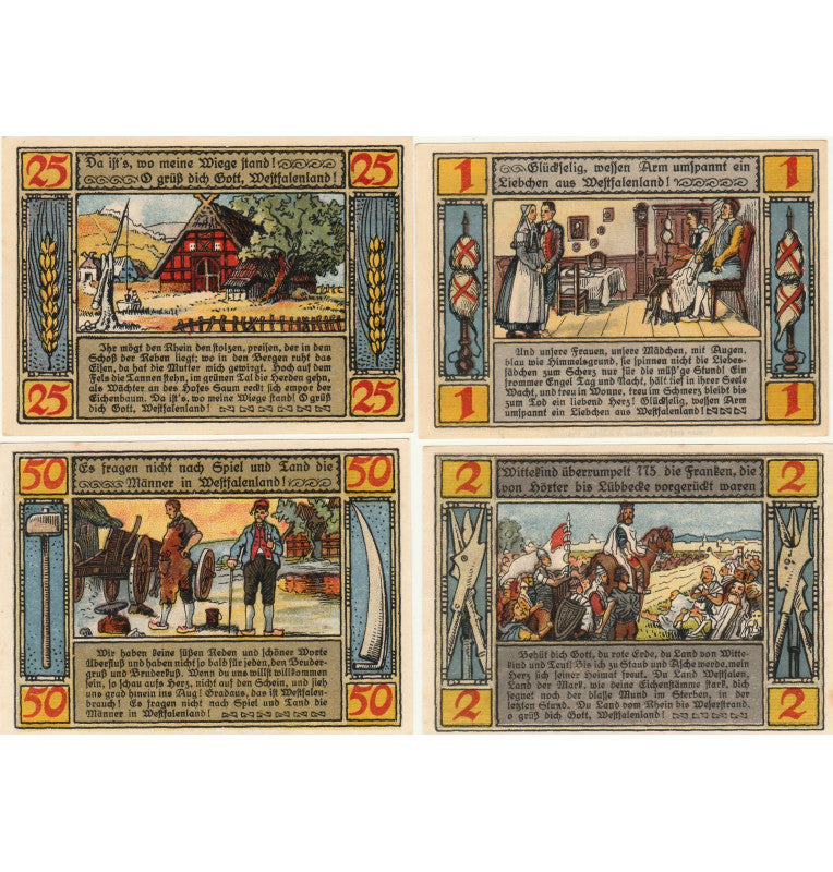 Alemania Set 4 Notgelds